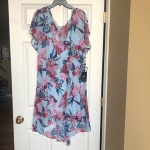 Adrianna Papell chiffon floral dress